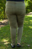 Curvy| Sophia Classic Skinny - Olive