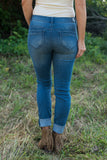 Sophia Distressed Skinny Jean - Medium Wash