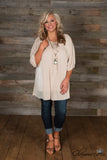 Curvy| Southern Queen Top - Natural