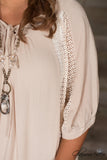 Curvy| Southern Queen Top - Natural