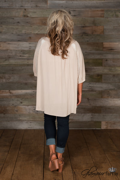 Curvy| Southern Queen Top - Natural