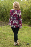 Sweet Splendor Floral Top - Magenta