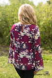 Sweet Splendor Floral Top - Magenta