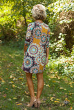 *PRE-ORDER* Teresa Floral Tunic/Dress - Brown/Mint