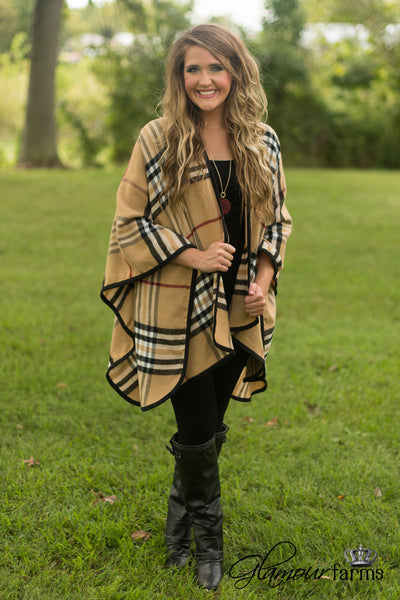 The Bradbury Poncho - Tan