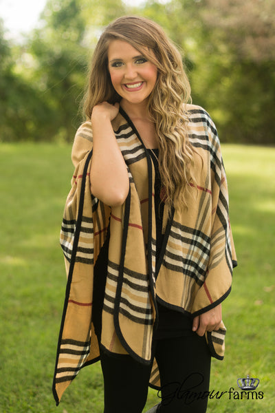 The Bradbury Poncho - Tan
