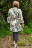 Curvy| The Coby Tunic/Dress - Ivory/Multi