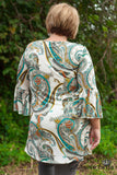 Curvy| The Coby Tunic/Dress - Ivory/Multi