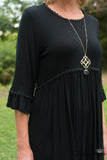 The Eloise Tunic/Dress - Black