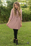 The Eloise Tunic/Dress - Dusty Rose