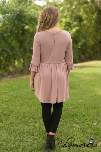 The Eloise Tunic/Dress - Dusty Rose