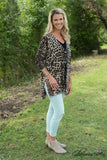The Felicia Cardigan - Brown Animal