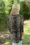 The Felicia Cardigan - Brown Animal