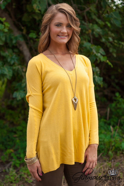 The Grace Sweater - Mustard