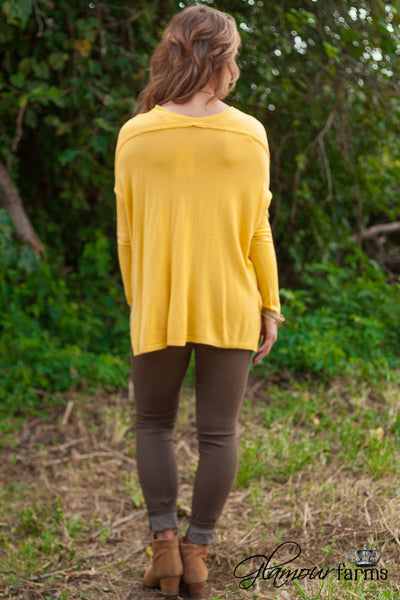 The Grace Sweater - Mustard