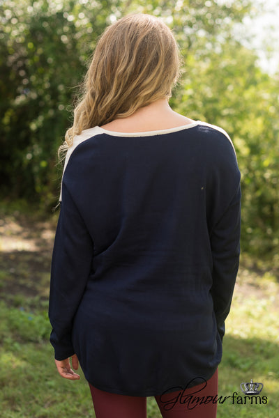 The Great Divide Sweater - Navy