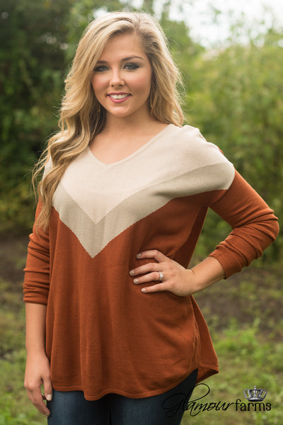 The Great Divide Sweater - Rust