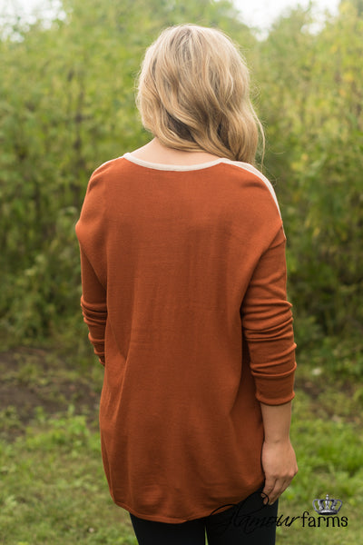 The Great Divide Sweater - Rust