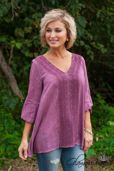 The Gwendolyn Top - Plum