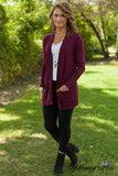 *1 LEFT - SMALL* The Harlow Cardigan - Burgundy