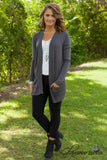 The Harlow Cardigan - Dark Gray