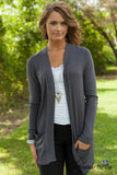 The Harlow Cardigan - Dark Gray