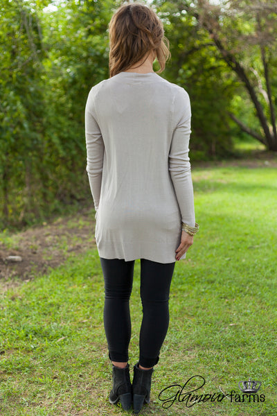The Harlow Cardigan - Latte