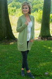 The Harlow Cardigan - Olive