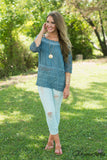 The Kennesaw Top - Indigo Wash
