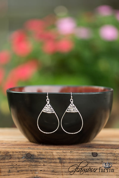 The Secret Bead Earrings - Silver