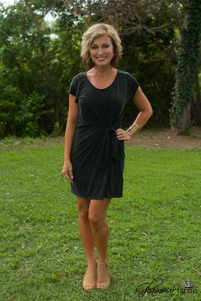 The Waterfall Dress - Black