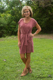 The Waterfall Dress - Salmon