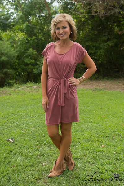 The Waterfall Dress - Salmon