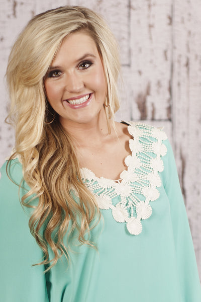 The Mia Blouse - Mint