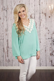 The Mia Blouse - Mint