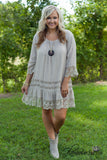 Curvy| Think Of You Tunic/Dress - Mocha