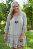 Curvy| Think Of You Tunic/Dress - Mocha
