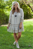 Curvy| Think Of You Tunic/Dress - Mocha