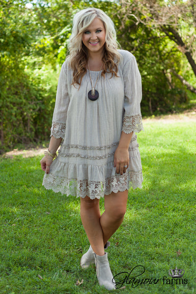 Curvy| Think Of You Tunic/Dress - Mocha