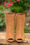 Tom Girl Peep-Toe Boot - Brown
