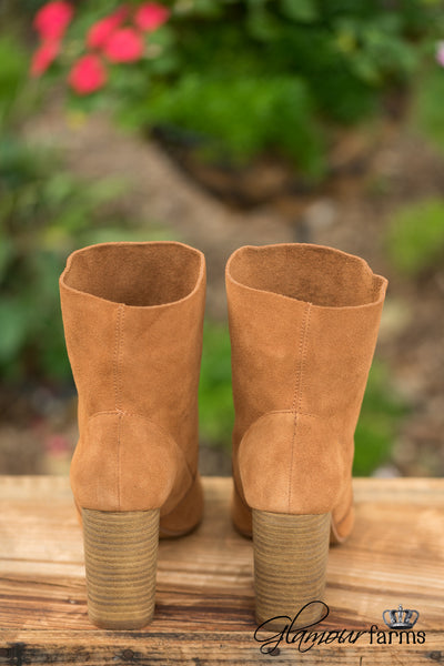 Tom Girl Peep-Toe Boot - Brown