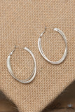 Trinity Loop Earrings - Matte Silver
