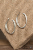 Trinity Loop Earrings - Matte Silver