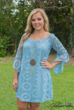 Utah Union Lace Tunic/Dress - Light Blue