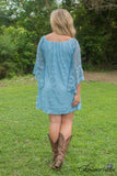 Utah Union Lace Tunic/Dress - Light Blue