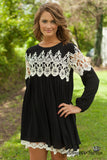 Victorian Dream Tunic/Dress - Black