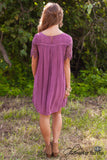 Victorian Rose Lace Tunic/Dress - Plum