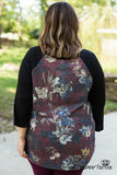 Curvy| Wallflower Top - Burgundy
