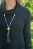 Warm Hearts Cowl Neck Sweater - Black