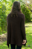 Warm Hearts Cowl Neck Sweater - Dark Brown
